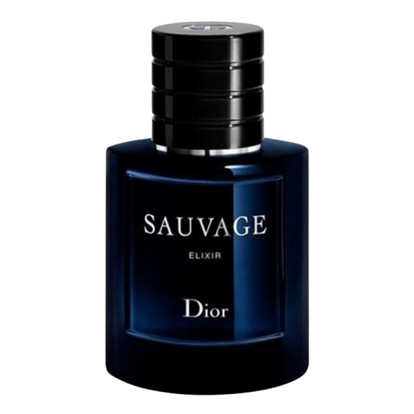 100ml bottle of Dior Sauvage Elixir Perfume for Men with sleek, modern design.