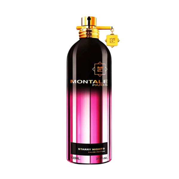 Montale Starry Night 100ml Eau de Parfum bottle with a fresh blend of apple, rose, white musk, and amber for a vibrant scent.