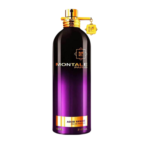 100ml bottle of Montale Aoud Sense Perfume EDP, an exotic unisex fragrance with rich oud notes and a distinctive bottle design.