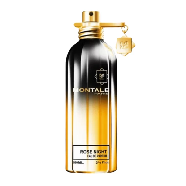 100ml bottle of Montale Rose Night Perfume EDP, a luxurious unisex fragrance with rich rose notes and a sleek bottle design.