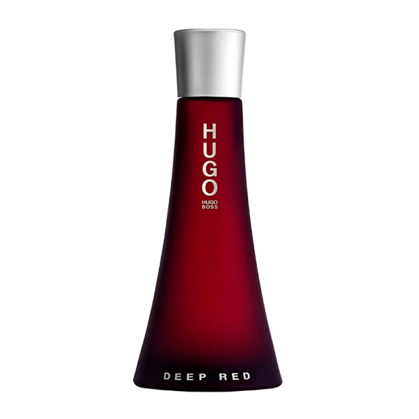 Hugo Boss Deep Red 90ml Eau de Parfum for women, featuring blood orange, ginger, and vanilla notes. Best price in Pakistan.