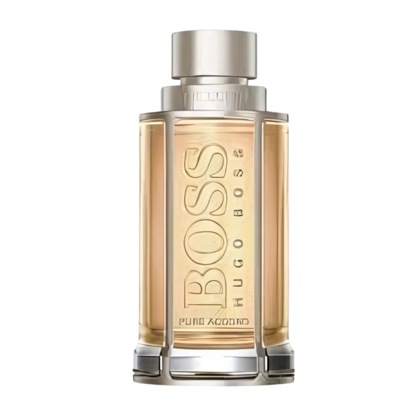 Hugo Boss The Scent Pure Accord 100ml Eau de Toilette for men, featuring ginger, maninka, and suede notes. Best price in Pakistan.