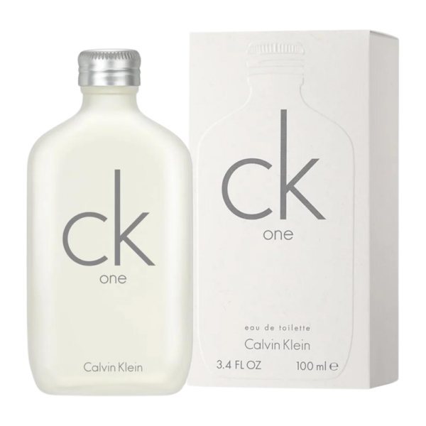 Calvin Klein CK One Eau de Toilette EDT Unisex 100ml - Green Tea, Rose, and Musk