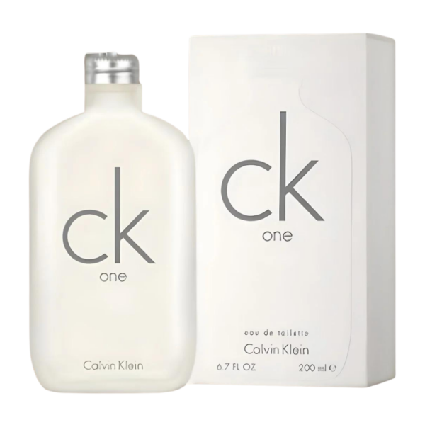 Calvin Klein CK One Eau de Toilette EDT Unisex 200ml - Green Tea, Jasmine, and Musk