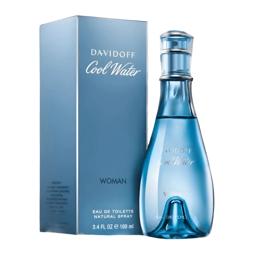 Davidoff Cool Water Eau De Toilette Edt Women 100Ml - Watermelon, Lily, And Blackcurrant