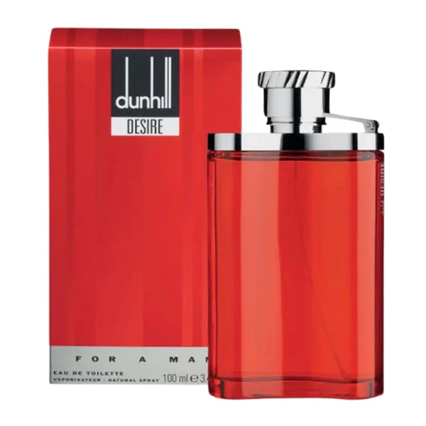 Dunhill Desire for a Man EDT 100ml bottle for men featuring a fresh blend of apple and vanilla.