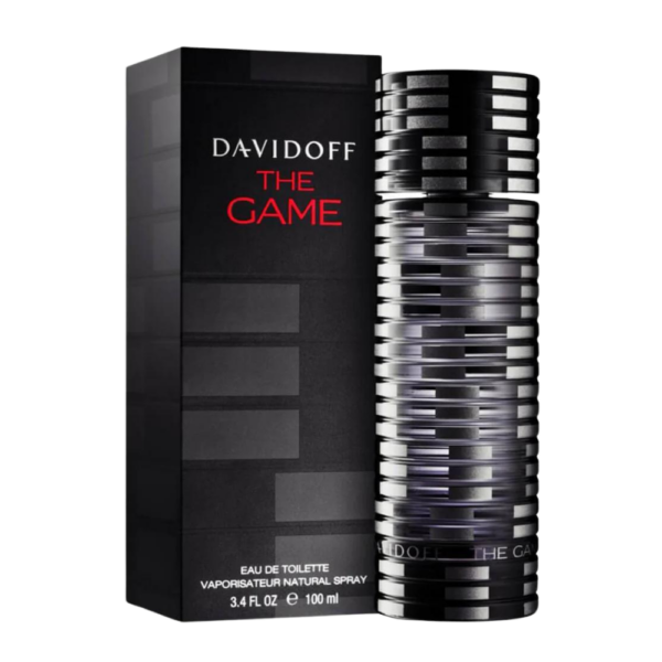 Davidoff The Game 100ml Eau de Toilette for men, featuring a bold, woody fragrance with iris and ebony wood.