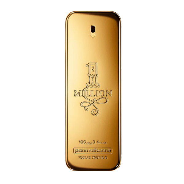 Paco Rabanne 1 Million 100ml Eau de Toilette for men, with cinnamon, leather, and amber notes. Best price in Pakistan.