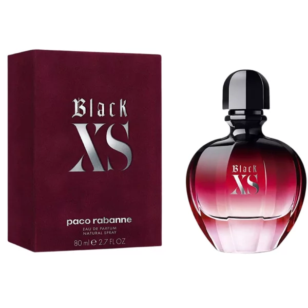 Paco Rabanne Black XS 80ml Eau de Parfum for women, with notes of rose and cacao. Best price in Pakistan.