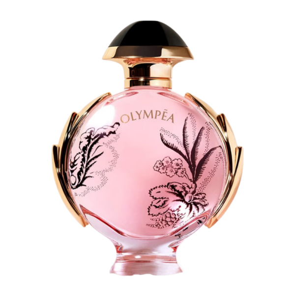 Paco Rabanne Olympea Blossom 80ml Eau de Parfum for women, featuring rose and black currant notes.