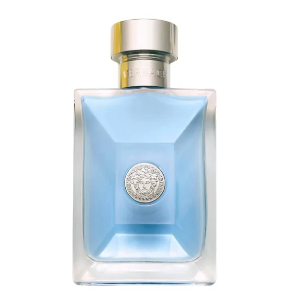 Versace Pour Homme EDT 100ml bottle for men featuring a fresh and aromatic fragrance with citrus and woody notes.