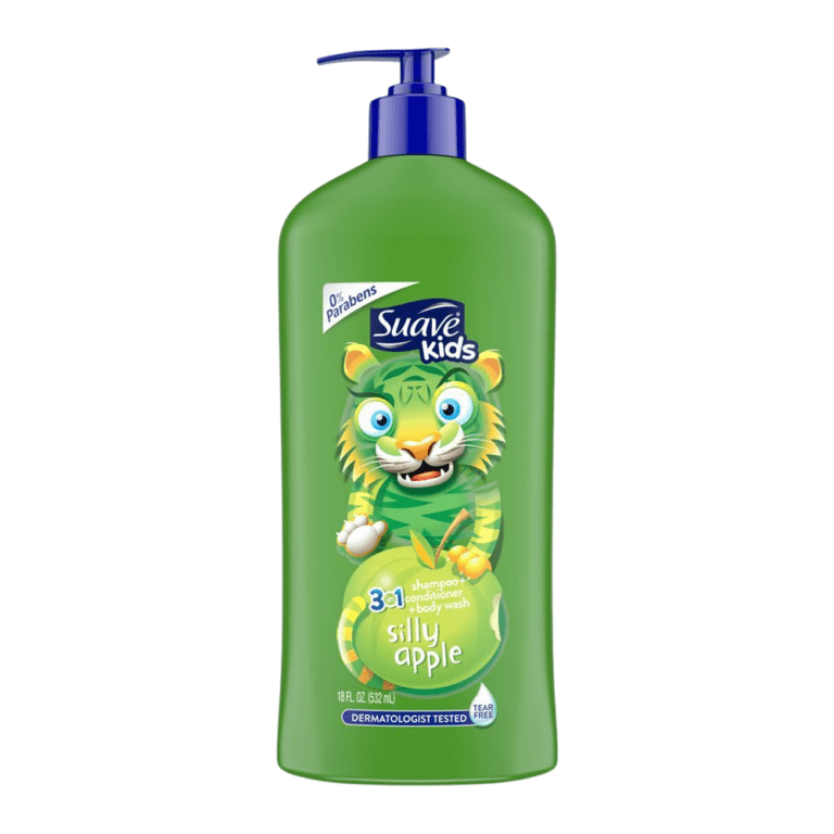 Suave Silly Apple 3-In-1 Shampoo, Conditioner, And Body Wash For Kids - Gentle, Fruity, And Fun Bath Solution