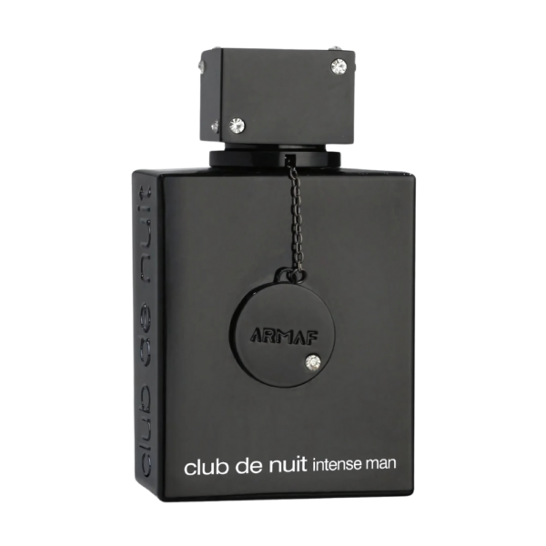 Armaf Club de Nuit Intense EDP 200ml bottle on a sleek background, showcasing notes of pineapple, birch, and musk.