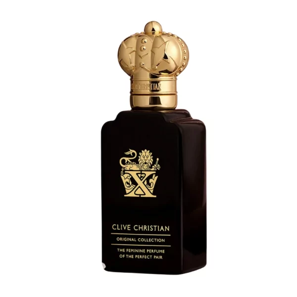 Clive Christian X EDP for Men 50ml bottle with a luxurious background, highlighting cardamom and iris notes.