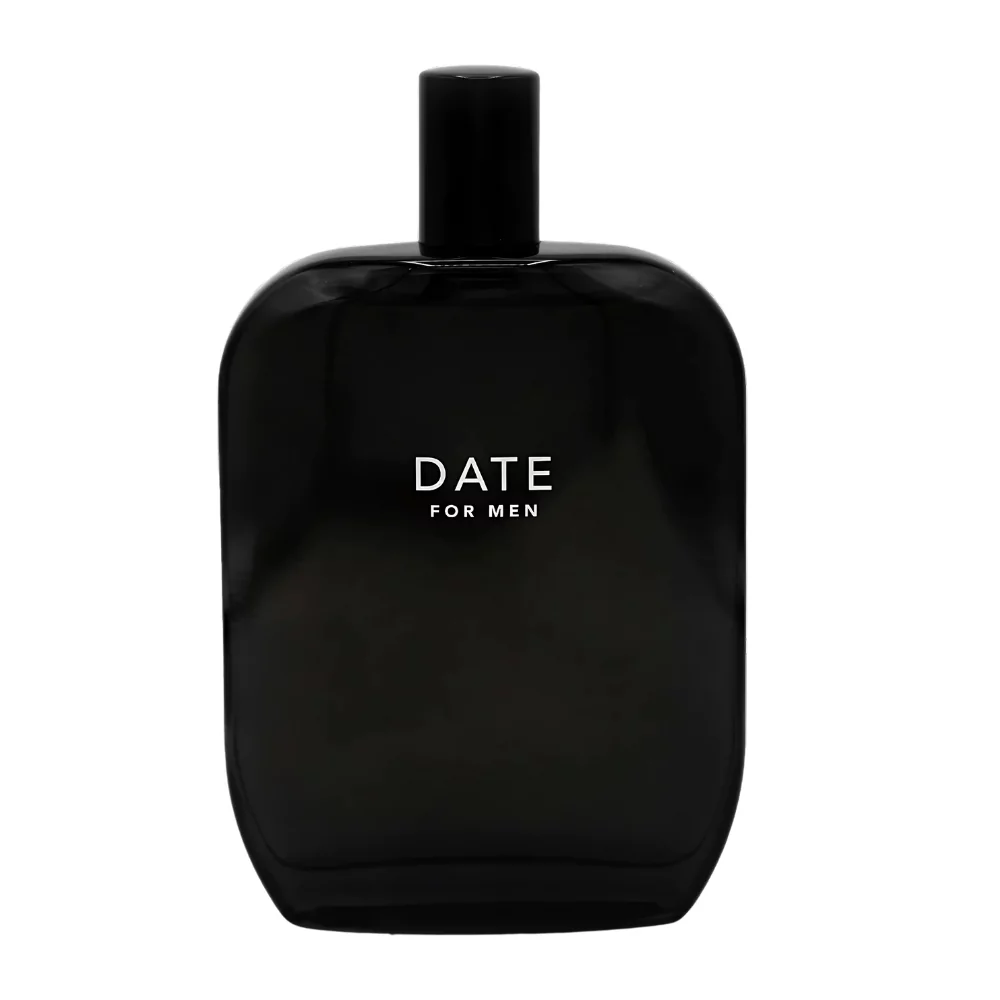 Fragrance One Date Extrait De Parfum For Men 100Ml Bottle With A Luxurious, Romantic Background, Highlighting Patchouli And Oud Notes.