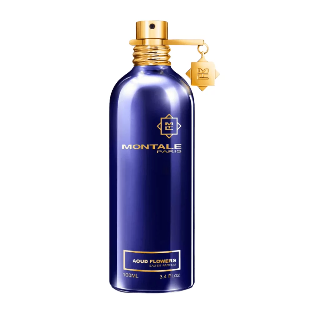 Montale Aoud Flowers Edp 100Ml Bottle With A Warm, Floral-Woody Background, Highlighting Rose And Teak Wood Notes.