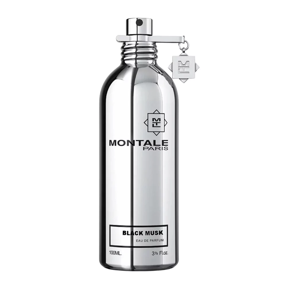 Montale Black Musk Edp 100Ml Bottle With A Deep, Intense Background, Highlighting Pepper And Musk Notes.