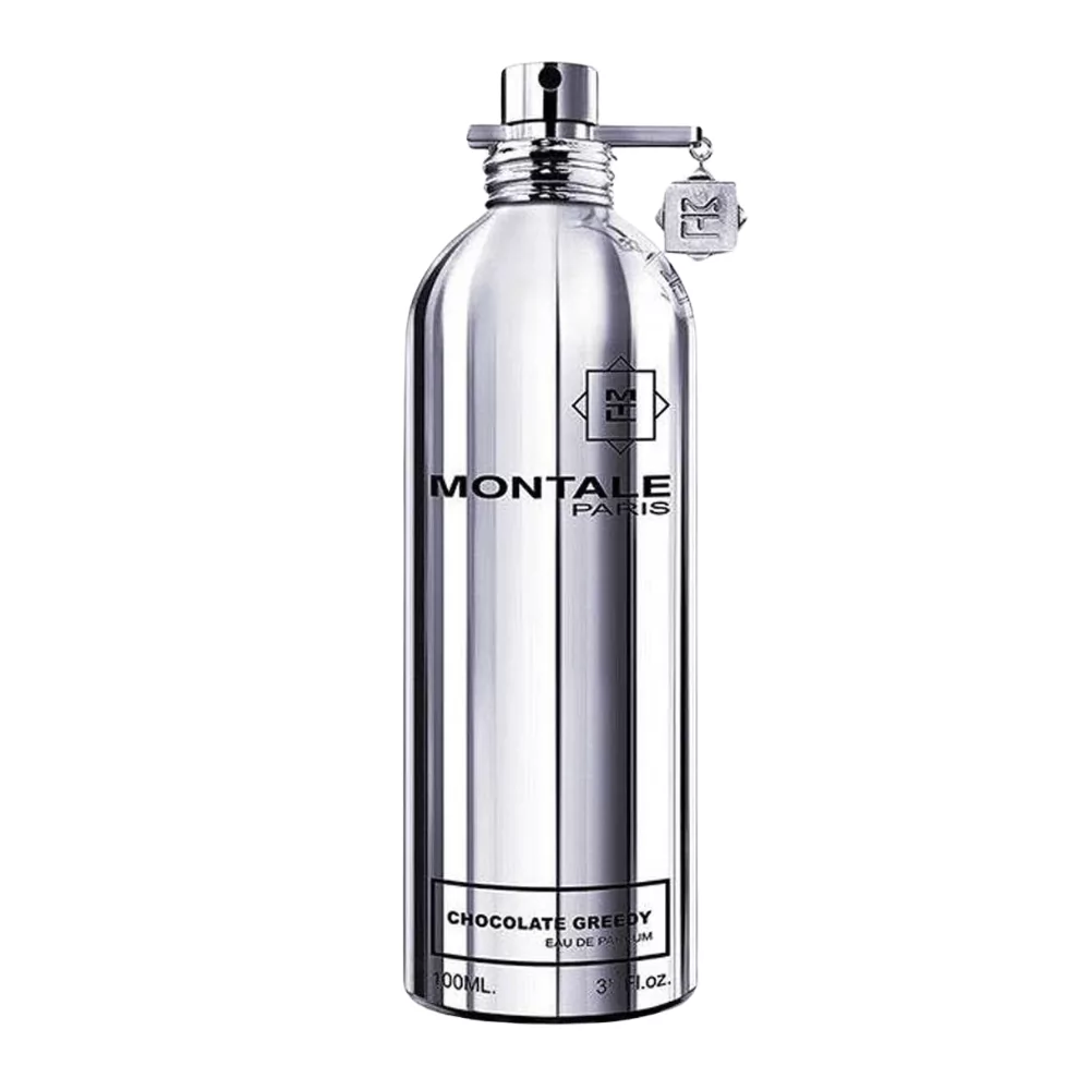 Montale Chocolate Greedy Edp 100Ml Bottle With A Sweet, Cocoa Background, Highlighting Chocolate And Vanilla Notes.