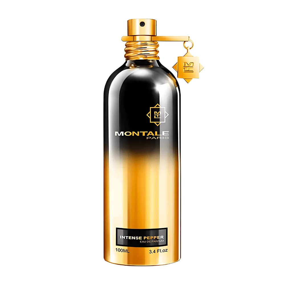 Montale Intense Pepper Edp Unisex 100Ml Bottle With A Dark, Spicy Background, Highlighting Black Pepper And Cedar Notes.