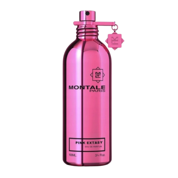 Montale Pink Extasy EDP 100ml bottle, highlighting citrus, floral, and sweet vanilla notes.