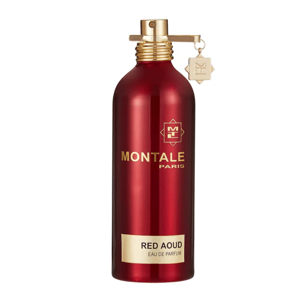 Montale Red Aoud Edp 100Ml Bottle With A Rich, Spicy Background, Highlighting Rose And Oud Notes.