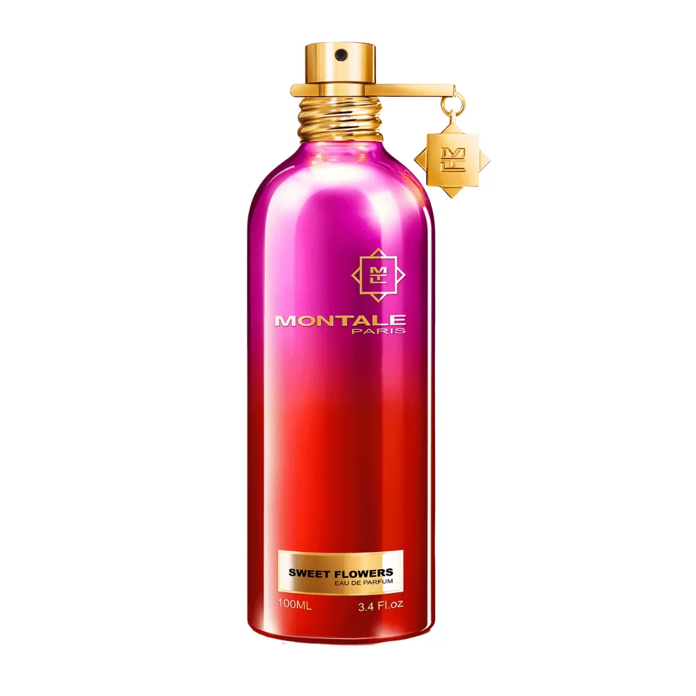 Montale Sweet Flowers Edp 100Ml Bottle With A Soft, Floral-Sweet Background, Highlighting Tuberose And Vanilla Notes.