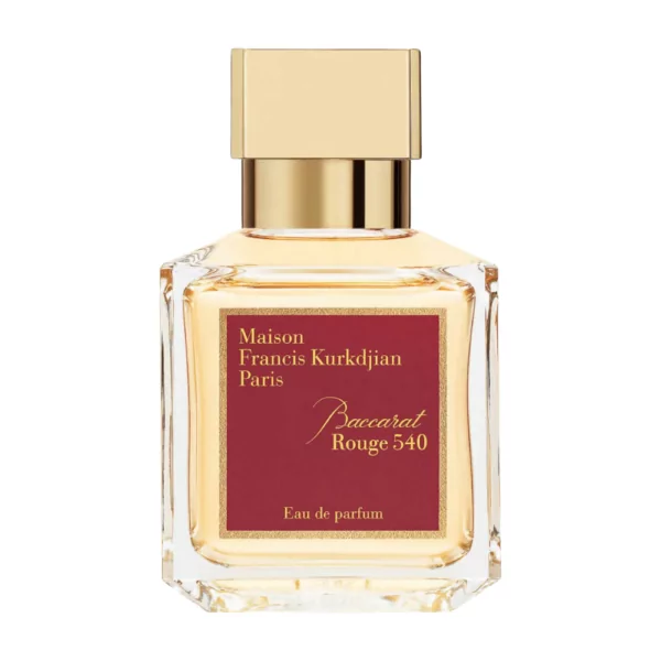 Maison Francis Kurkdjian Baccarat Rouge 540 70ml unisex EDP bottle with saffron, jasmine, amberwood, and ambergris notes.