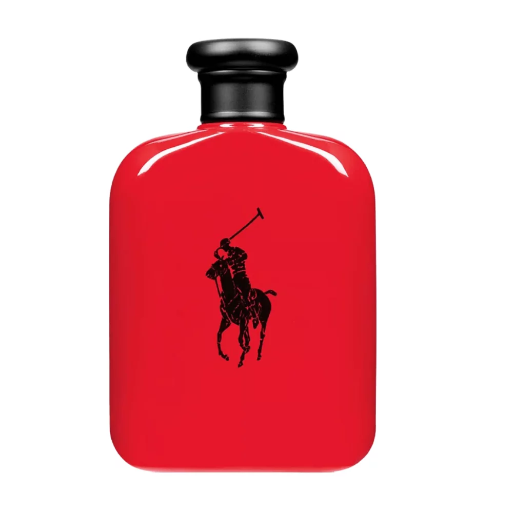 Ralph Lauren Polo Red Eau De Toilette 125Ml Bottle, Featuring Notes Of Cranberry, Red Saffron, And Cedarwood For A Bold, Fiery Scent.