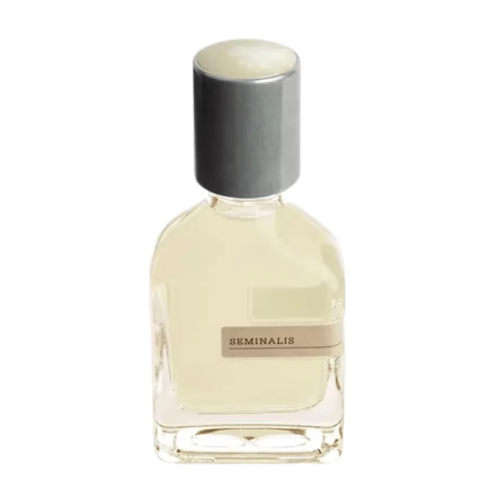 Orto Parisi Seminalis Edp Unisex 50Ml Bottle With An Earthy, Intense Background, Highlighting Leather And Patchouli Notes.