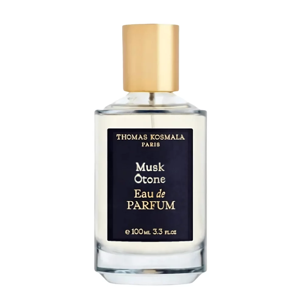 Thomas Kosmala Musk Otone Edp 100Ml Bottle Against A Soft, Elegant Background, Showcasing Iris And Musk Notes.