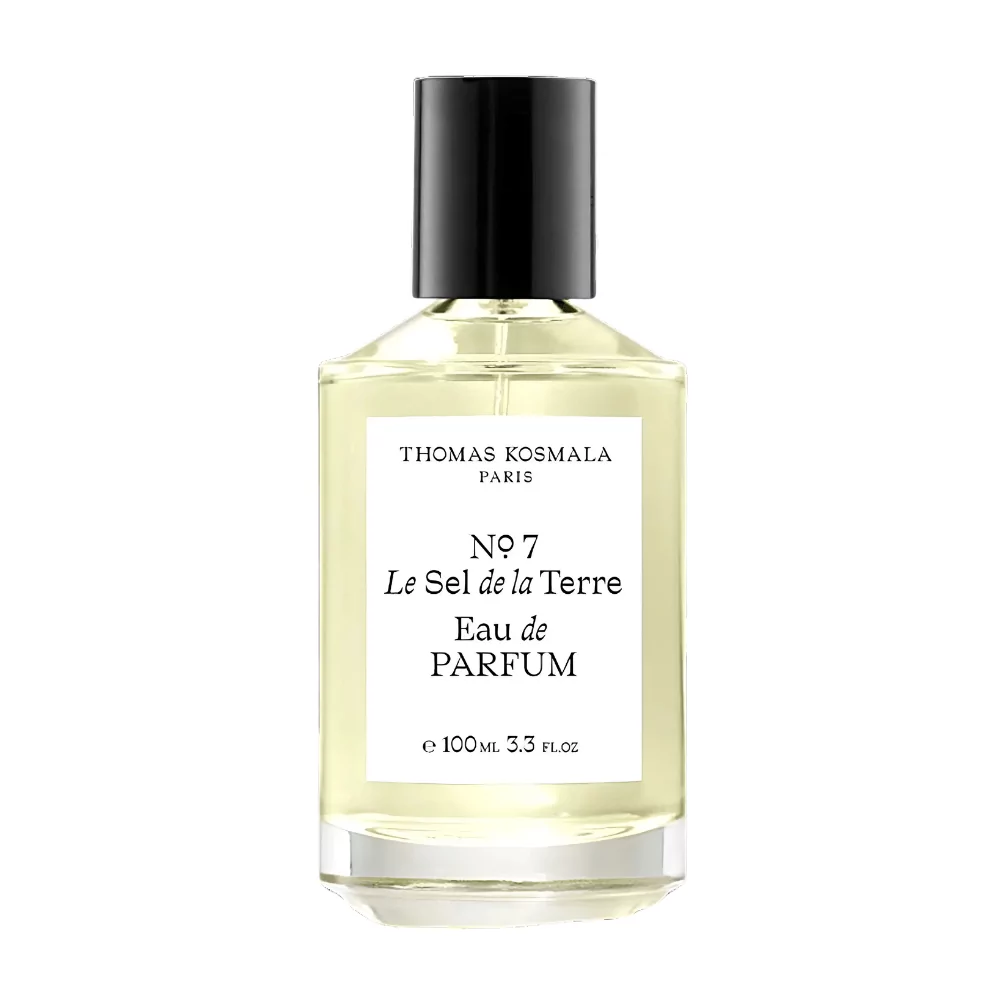 Thomas Kosmala Le Sel De La Terre Edp 100Ml Bottle Against A Light, Airy Background, Highlighting Marine And Citrus Notes.