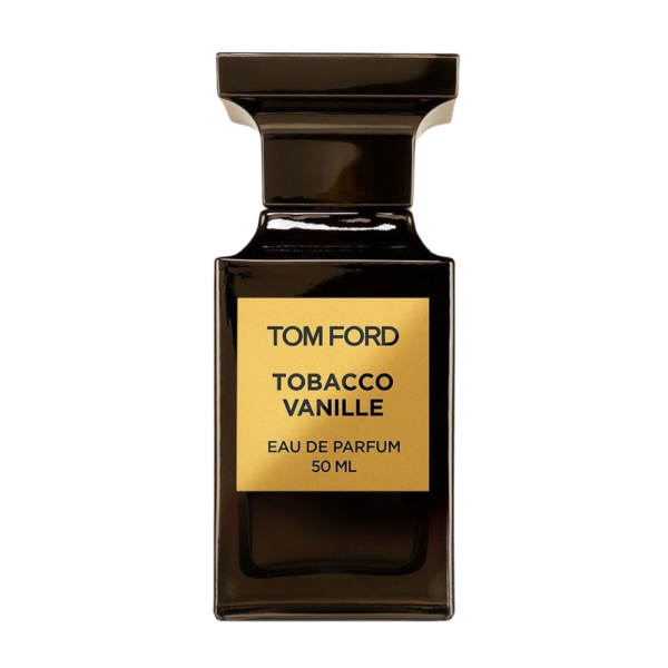 Tom Ford Tobacco Vanille Eau de Parfum 50ml bottle with notes of tobacco, vanilla, and cocoa for a warm, inviting fragrance.