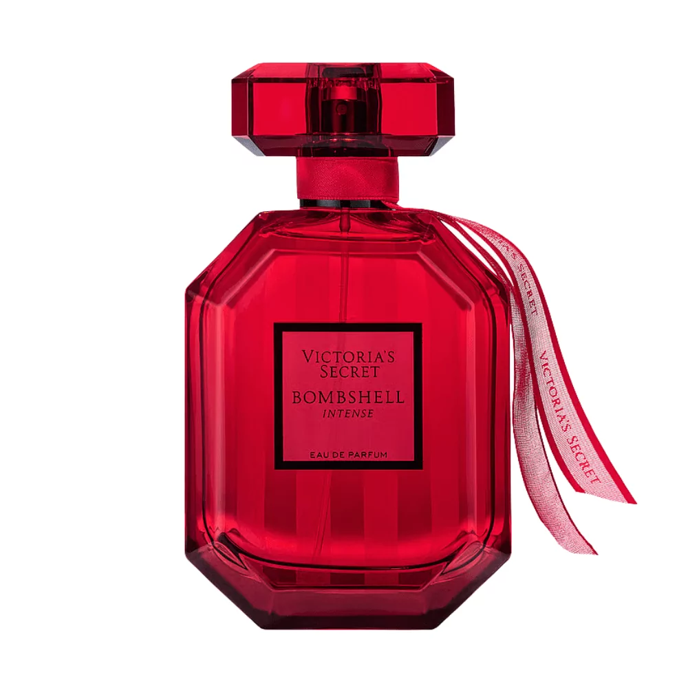 Victoria'S Secret Bombshell Intense Eau De Parfum In A 100Ml Bottle, Featuring Notes Of Cherry, Red Peony, And Vanilla For A Bold, Luxurious Scent.