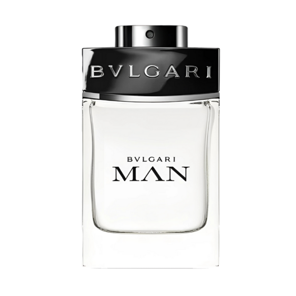 Bvlgari Man EDT 100ml bottle showcased with warm, earthy tones, emphasizing notes of amber and white honey.