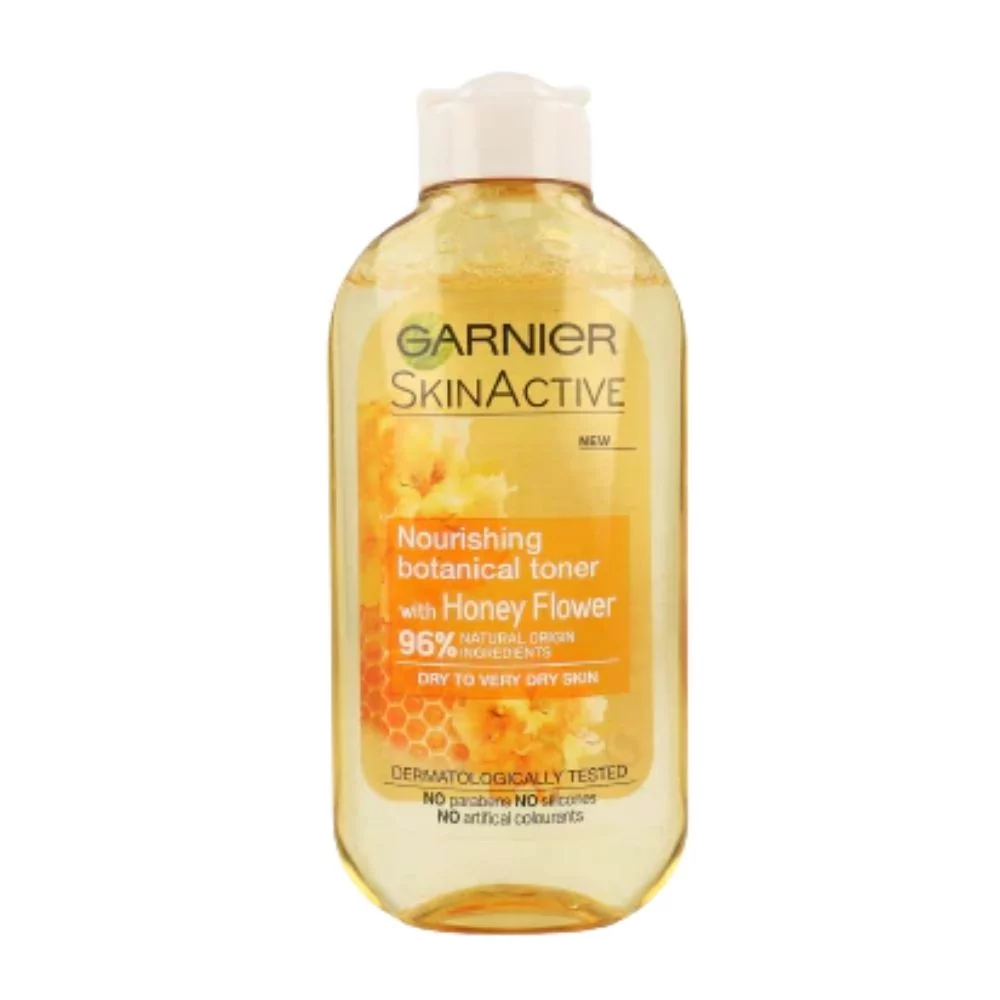 Garnier Nourishing Botanical Toner Honey Flower 200Ml Hydrates And Soothes Skin With 96% Natural Ingredients, Leaving It Soft And Refreshed.