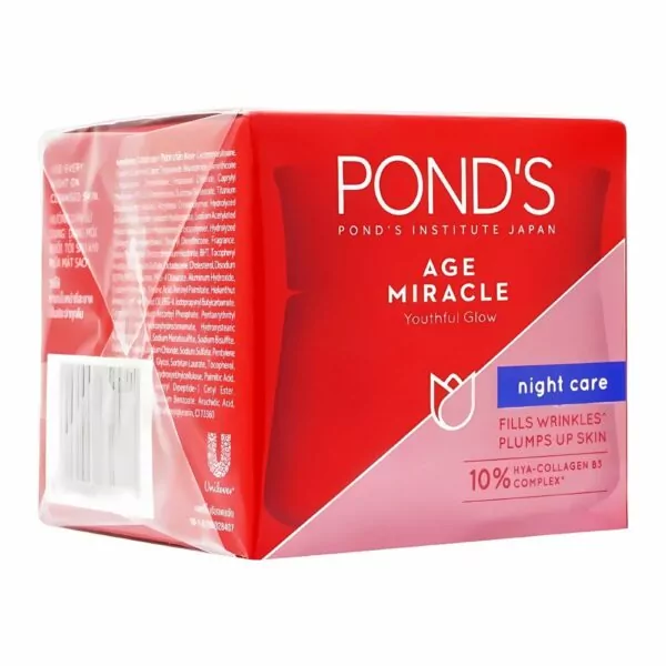 Pond's Age Miracle Night Cream - Anti-aging cream with Retinol-C Complex for smoother, youthful skin.