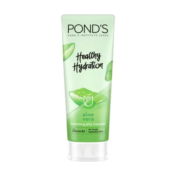 Pond's Healthy Hydration Aloe Vera Gel Cleanser - Hydrating and refreshing face wash with aloe vera for soft and smooth skin.