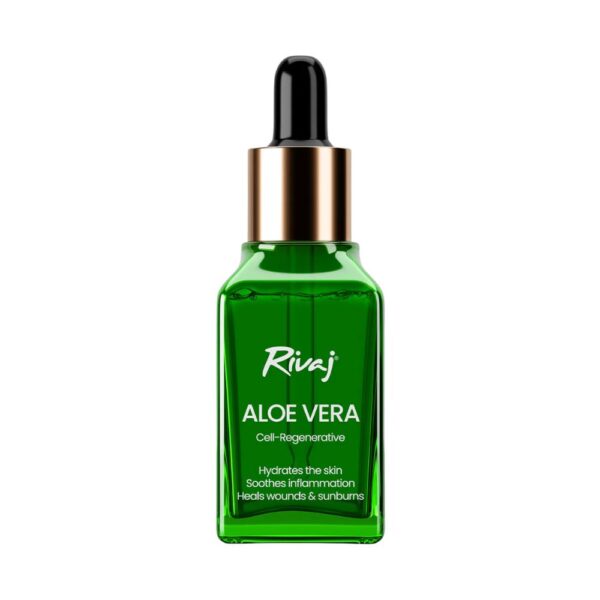 Rivaj Aloe Vera Face Serum 30ml - Intense hydration, reduces dark spots, and improves skin elasticity.