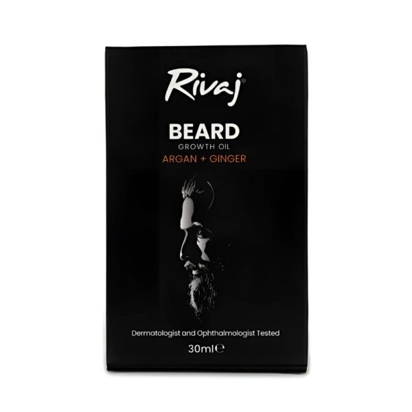 Rivaj Beard Growth Oil 30ml - Lightweight and non-greasy beard care for smooth, healthy growth.