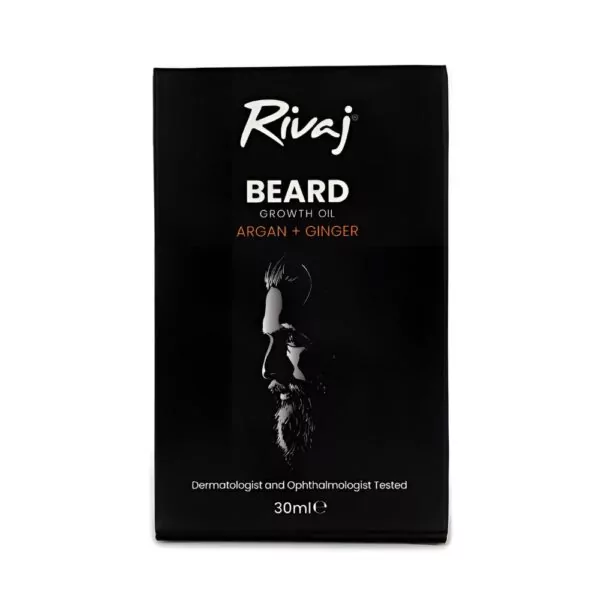 Rivaj Beard Growth Oil 30ml - Lightweight and non-greasy beard care for smooth, healthy growth.