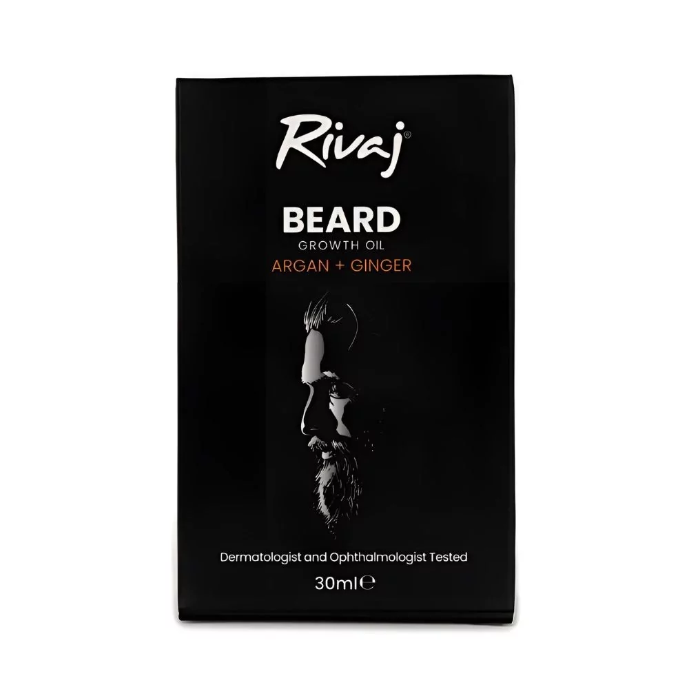 Rivaj Beard Growth Oil 30Ml - Lightweight And Non-Greasy Beard Care For Smooth, Healthy Growth.