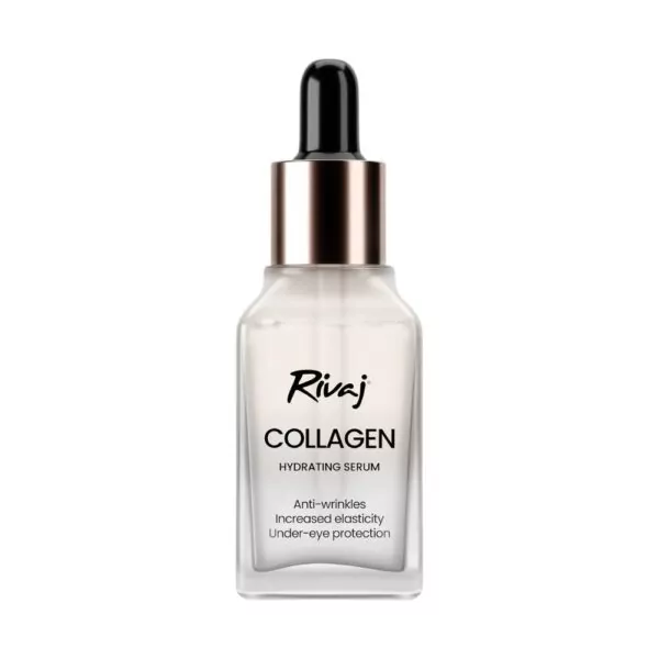 Rivaj Collagen Hydrating Face Serum 30ml - Reduces wrinkles, enhances elasticity, and deeply hydrates for smoother, firmer skin.