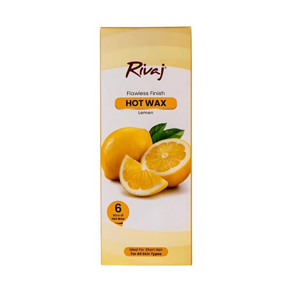 Rivaj Depilatory Hot Wax - Lemon 400g - Gentle lemon formula for smooth, long-lasting hair removal at home.