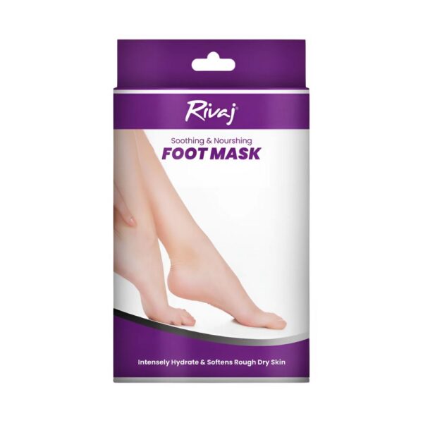 Rivaj Foot Mask - Deeply hydrates and repairs dry, cracked skin for soft, smooth, and refreshed feet.