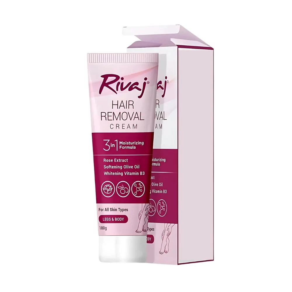 Rivaj Hair Removal Cream - 100Gm - Quick, Gentle, And Effective Solution For Smooth, Hair-Free Skin.