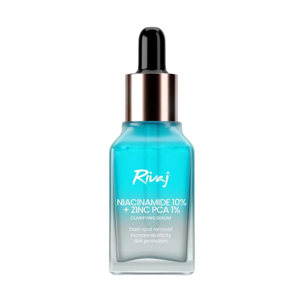 Rivaj Niacinamide 10% + Zinc Pca 1% Clarifying Face Serum 30Ml - Fights Oil, Clears Blemishes, And Calms Redness For Smooth And Healthy Skin.