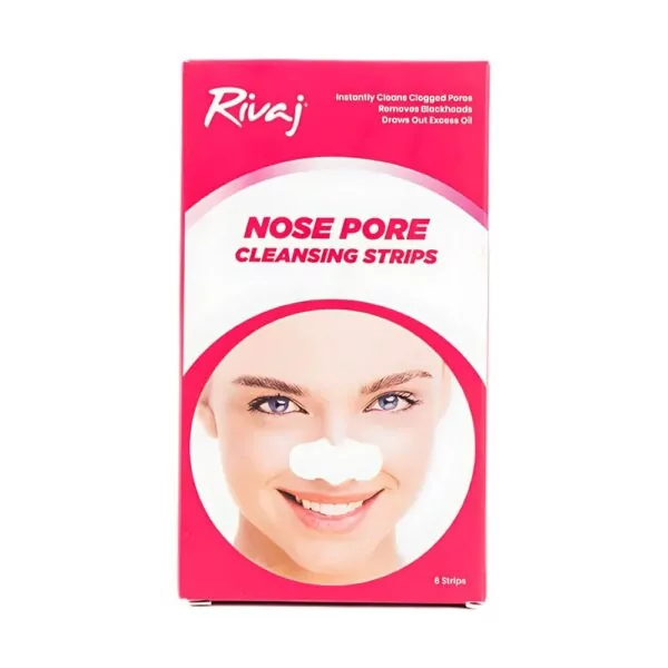 Rivaj Nose Pore Cleansing Strips - Deep cleansing strips for blackhead, whitehead, and oil removal.