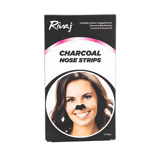 Rivaj Nose Strips Charcoal - Activated charcoal strips for blackhead and pore cleansing in just 10 minutes.