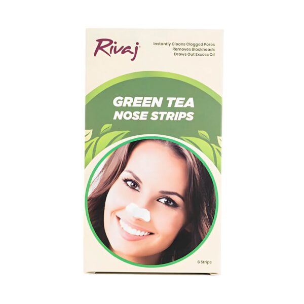 Rivaj Nose Strips - Green Tea - Removes blackheads and unclogs pores for a cleaner and smoother nose.