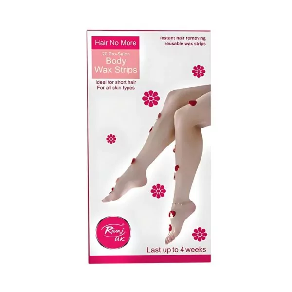 Rivaj Pro Salon Body Wax Strips - Soft and flexible strips for smooth, long-lasting hair removal for all skin types.